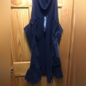 Rare Vintage Lip Service Cap Sleeve Hoodie Size M